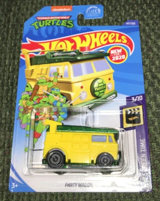 Hot Wheels Teenage Mutant Ninja Turtles Party Wagon Turtle Van 2020 Foto 1 de 3