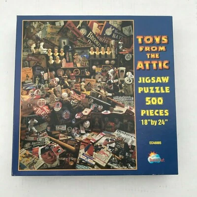 Rompecabezas Sunsout Toys From the Attic 500 piezas MLB béisbol David husillo Foto 1 de 4