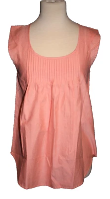 Women's U.S. Polo ASSN. Tank Top Pleated Peach Career Work Size Small S NEW NWT - Image 1 of 3
