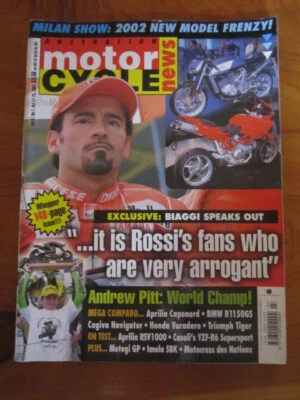 MAGAZINE AUSTRALIAN MOTOR CYCLE NEWS VOL 51 NO. 7 OCTOBER 2001  *****  MUST SEE - Image 1 of 2