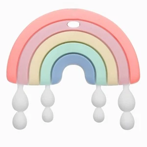 Baby Teether Teething Rainbow Toys for Babies, Bpa-Free Infant Toy for 0-24 Mont - Picture 1 of 7