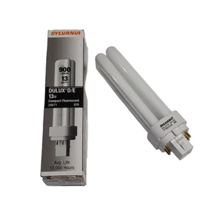Brand New Sylvania 20671 Dulux D/E 13W Light Bulb CF13DD/E/835 G24q-1 EOL - Picture 1 of 5
