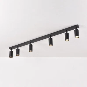 Lampada Da Soffitto LED 6 Fiamme Orientabile | Spot Da Soffitto Nera - Foto 1 di 9