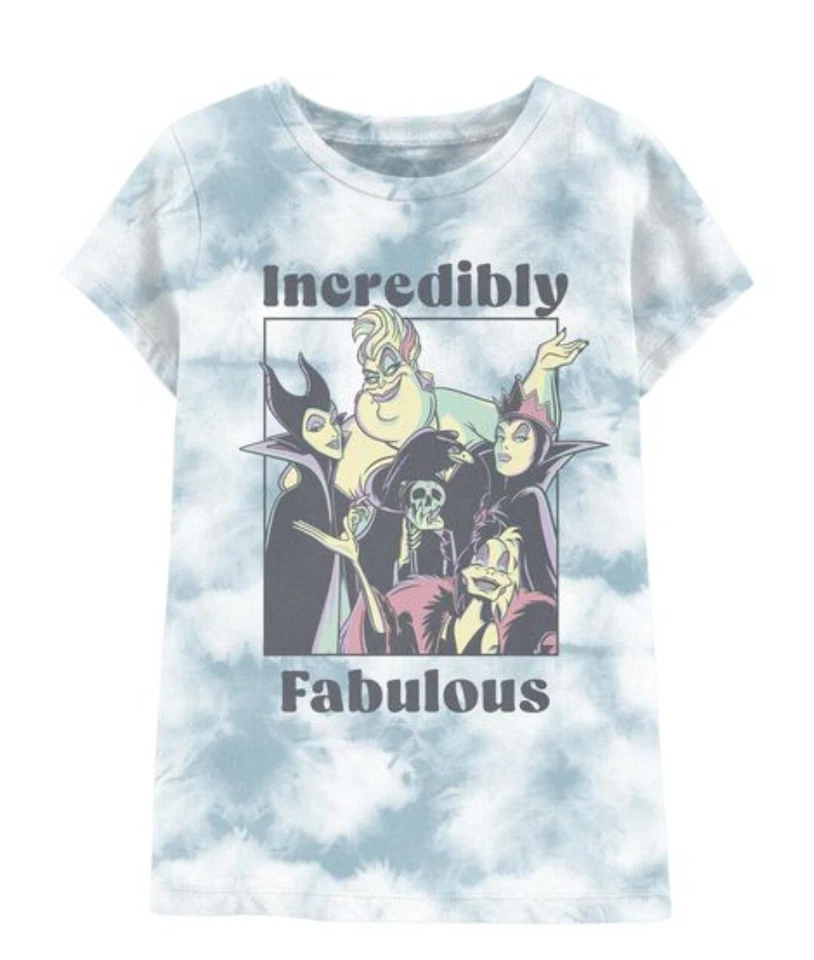 Kid Disney Villains Tee Shirt Fabulous Carter's Kid Size 7 - Image 1 of 4