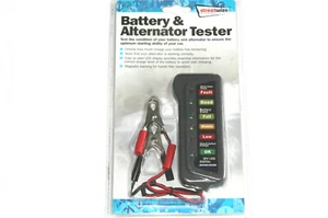 BATTERY & ALTERNATOR TESTER 12V STREETWIZE - Picture 1 of 4