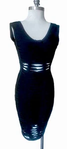 WOW Couture Gold Label Neu ohne Etikett S schwarz Bandage Kleid Cutout figurbetont Neu mit Etikett Party sexy - Bild 1 von 8