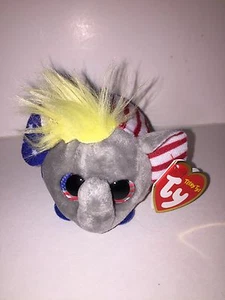 TY VOTE ELEPHANT TEENY TYS 3" -NEW, W/ TAG-IN HAND *LIMITED EDITION* - Picture 1 of 1