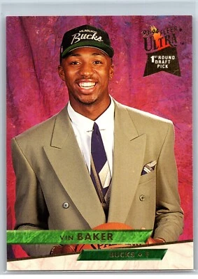 1993-94 Fleer Ultra Vin Baker Milwaukee Bucks Rookie #106 - Image 1 of 2