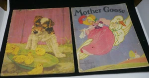 2 VINTAGE SB CHILDREN'S ILLUSTRATED BOOKS, DOG STORIES, MOTHER GOOSE, FERN PEAT - Picture 1 of 10