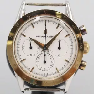 Universal Geneve 284.445 Compaq Chronograph Men's Watch Used Top Only - Picture 1 of 3