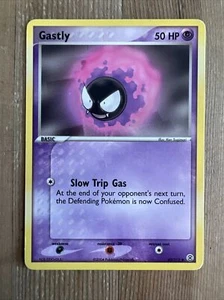 LP común regular regular de Pokémon JCC Gastly EX rojo fuego y verde hoja 63/112 - Imagen 1 de 2