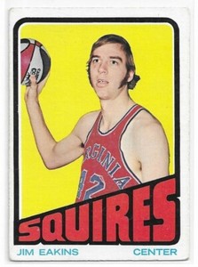 JIM EAKINS 1972-73 Topps Basketball card #213 Virginia Squires EX