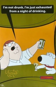 Family Guy Peter & Brian 2003 Novelty Poster 23 x 35 - Picture 1 of 3