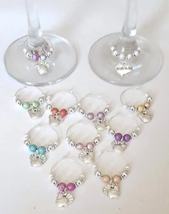 Hen party wine glass charms, wine glass charms, hen party accessories - Picture 1 of 20