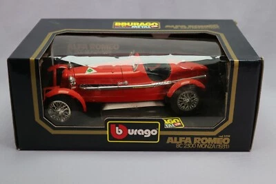 LJ355 BURAGO 3014 1/18 Alfa Romeo 8C WRC Monza 1931 rouge - Photo 1/4