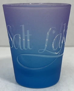 Mattierter Schnapsglas-Shooter - Salt Lake City, lila bis blau Farbverlauf - Bild 1 von 6