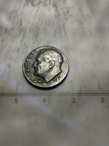 1983 P Dime, Error's, Filled P Cover