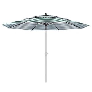 3-Tiers Garden Parasol Umbrella Patio Sunshade Cover Replacement 9/10ft/11ft - Picture 1 of 9