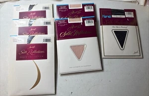 Lot 6 Hanes Silk Reflections Silky Sheer Pantyhose Size AB Mixed Colors - Picture 1 of 4