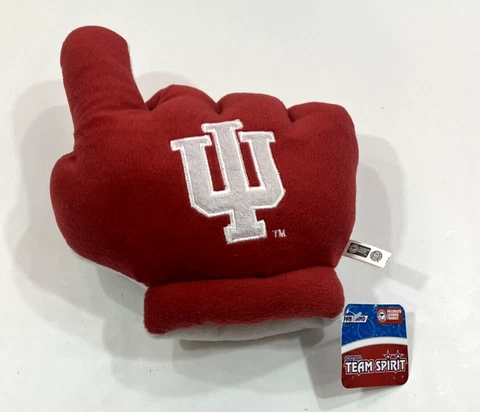 Indiana University Hoosiers Fan Hand Plush Soft Glove Toy Team Spirit NWT Cover