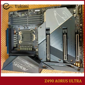 FOR GIGABYTE Z490 AORUS ULTRA DDR4*4 LGA1200 HDMI 128GB Motherboard Test OK - Picture 1 of 4
