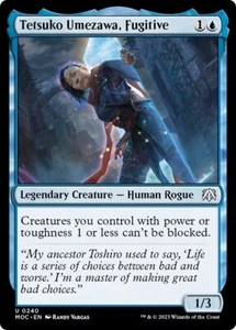 TETSUKO UMEZAWA, FUGITIVE x4 mtg NM-M Commander March of The Machine 4 Unc - Picture 1 of 1