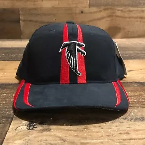 Vintage Atlanta Falcons Mütze Strapback Cap Herren schwarz rot Starter NFL Football LESEN - Bild 1 von 8
