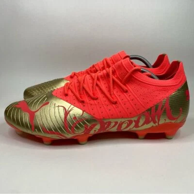 Puma Future Z 2.4 Neymar Jr Soccer Cleats Men's 13 Fiery Coral Gold Shoes - Image 1 of 4