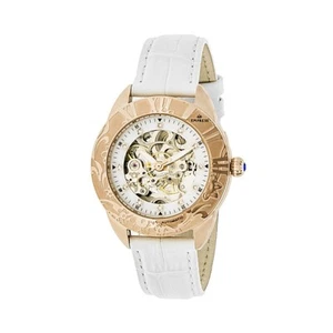 Empress Godiva Automatic MOP Leather-Band Watch - Rose Gold/White - Picture 1 of 3