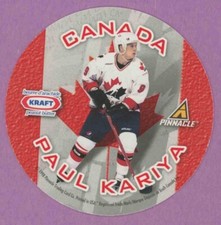 1997 97-98 PINNACLE KRAFT DISC TEAM CANADA PAUL KARIYA ROD BRIND'AMOUR NNO