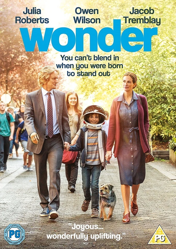 Wonder (DVD) Julia Roberts Owen Wilson Jacob Tremblay Mandy Patinkin (UK IMPORT) - Image 1 of 1
