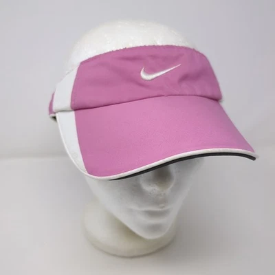 Nike Fit Dry Mujer Deporte Rosa Blanco Correa Ajustable Parasol Gorra Gorra Foto 1 de 4