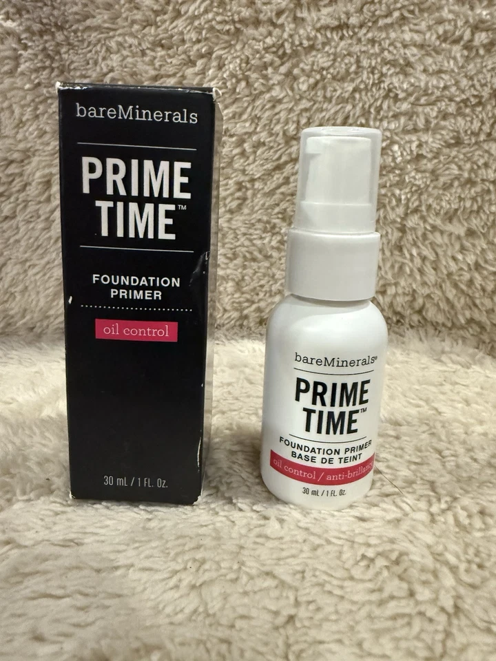 bareMinerals Prime Time Foundation Primer OIL CONTROL 30 mL / 1 oz NIB RARE VHTF - Image 1 of 2