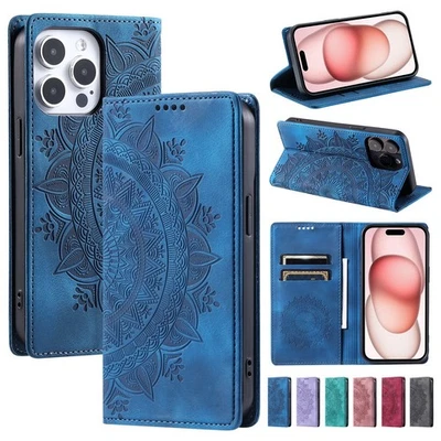 Totem Magnetic Wallet Phone Case For iPhone 17 16 15 14 13 12 11 Pro Max XR Air - Image 1 of 4