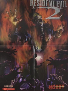 1998 RESIDENT EVIL 2 Double-Sided POSTER 22.25" x 17" (57 x 43 cm.) Horror VG - Picture 1 of 14