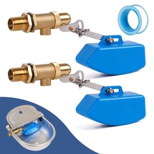 Float Valve 1/2 Inch Brass Pool Auto Fill Float Valve for Water Stock Tank Tr... - Picture 1 of 7
