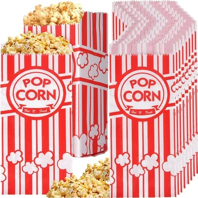 500 Pieces Paper Popcorn Bags, 1 oz Bags Individual Servings for Machine...  - Image 1 of 4