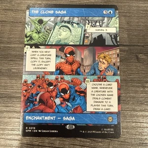1 x The Clone Saga - Borderless - Marvel's Spider-Man - NM-Mint - MTG - Picture 1 of 1