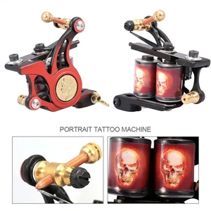 Professional 10 Warp Coil Tattoo Machine Portrait Pattern Tattoo Gun Shader⊹ - Picture 1 of 12