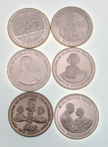 Gibraltar Silbermünze - 5 Pounds - 2006 - 80 Glorreiche Jahre - 8 Kursmünzensätze - Bild 1 von 2