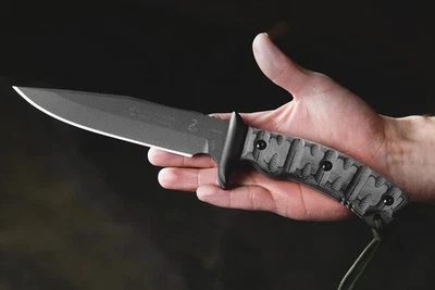 TOPS Apache Falcon Fixed Knife 6.25" 1095 Steel Full Tang Blade Micarta Handle - Image 1 of 4