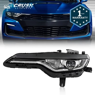 For 2019-2024 Chevy Camaro RS|1SS|2SS LED DRL Projector Headlight Driver Side - Imagem 1 de 4