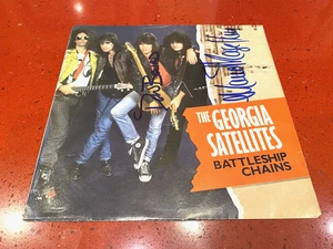 Dan Baird & Mauro Magellan Georgia Satellites Signed Album Sleeve - Guaranteed - Picture 1 of 2
