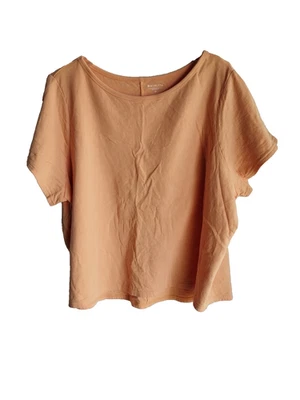 Camiseta Athleta Sundown Cuello Barco Mujer Naranja Talla 3X Algodón 98% Foto 1 de 4