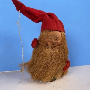 Weihnachtsmann Weihnachten Tomte Schwedisch Vintage Figur Handarbeit Schweden Nisse Troll Wichtel - Bild 1 von 10