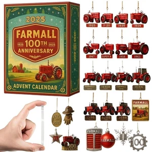 Calendario de celebración del 100 aniversario de tractor 2025 calendario de cuenta regresiva de 24 días - Imagen 1 de 9