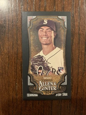 2024 Allen & Ginter - Bryan Woo Mini Black Border (RC) #78 - Image 1 of 2