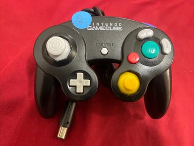 OEM Nintendo GameCube Controller  Black   Official Joystick T1 Fully Tested - Image 1 of 4
