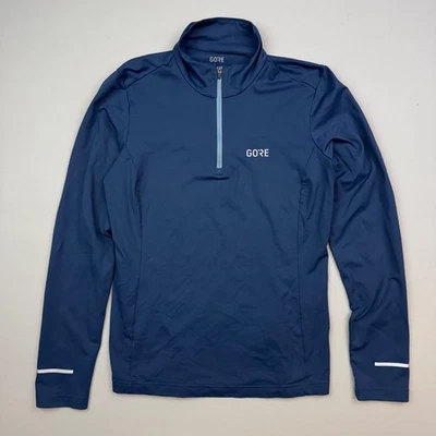 Gore Cycling Jacket Womens M Quarter Zip Pullover Performance Stretch Reflect - Image 1 of 4