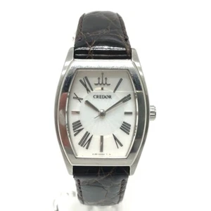 SEIKO 4J81-0AE0 CREDOR aqua Quartz Wristwatch Watch Wristwatch SS Silver - Foto 1 di 14